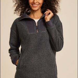 Maurice’s quarter zip Sherpa Pullover tunic